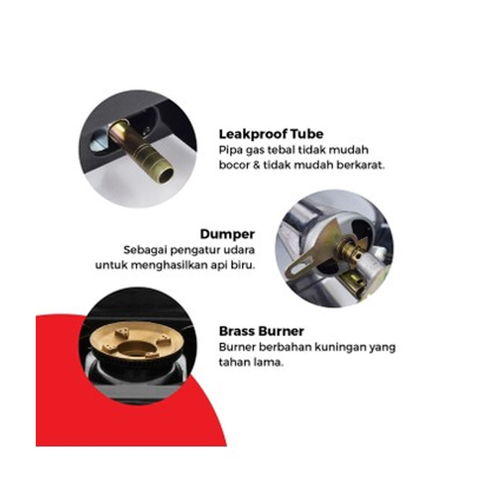 Maspion Kompor Gas 2 Tungku - MKG709S